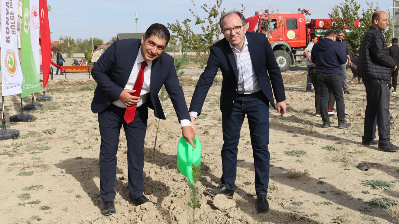Selçuk Üniversitesinde 1867 fidan toprakla buluşturuldu